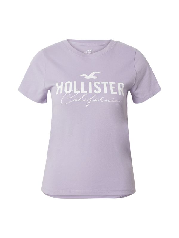 HOLLISTER HOLLISTER Тениска  светлолилаво / бяло