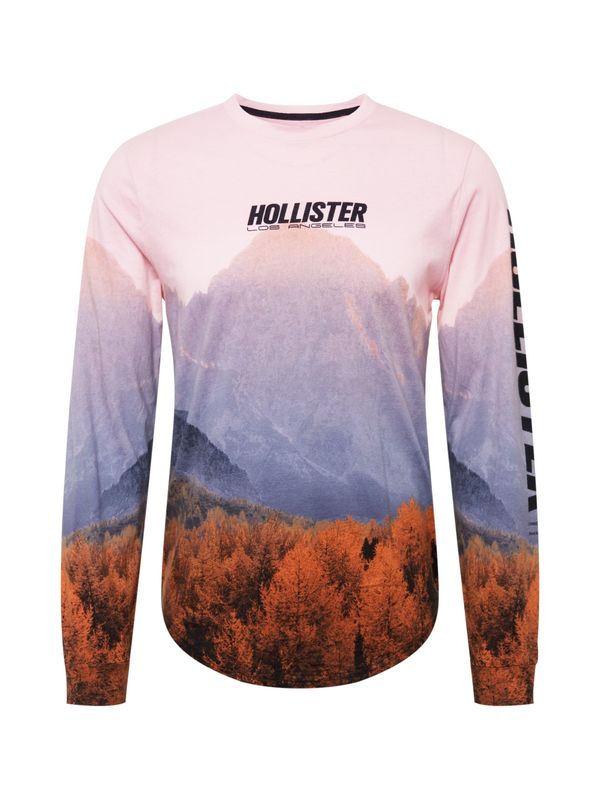 HOLLISTER HOLLISTER Тениска  светлолилаво / тъмнооранжево / бледорозово / черно
