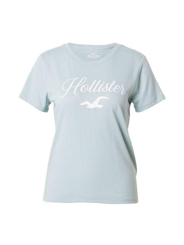HOLLISTER HOLLISTER Тениска  светлосиньо / бяло