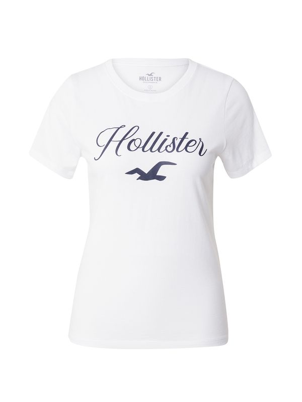 HOLLISTER HOLLISTER Тениска  тъмносиньо / бяло