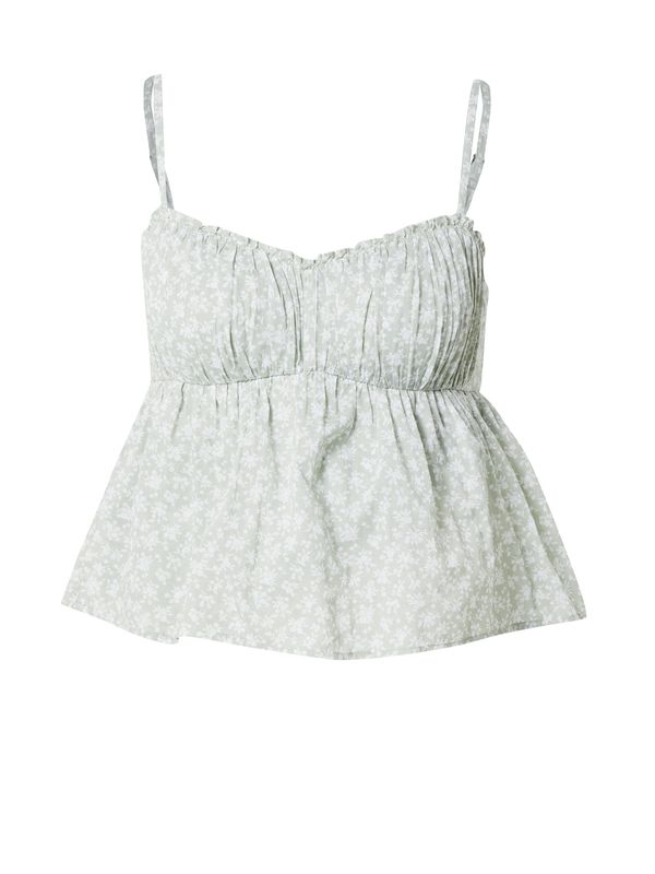 HOLLISTER HOLLISTER Топ  пастелно зелено / бяло