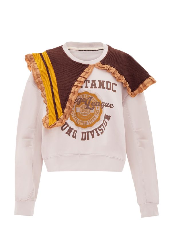 HOMEBASE HOMEBASE Суичър  бежово / кафяво / жълто