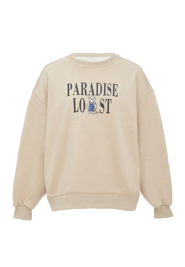 HOMEBASE HOMEBASE Суичър  бежово / кралско синьо / черно / бяло