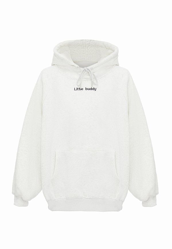 HOMEBASE HOMEBASE Суичър  черно / бял меланж