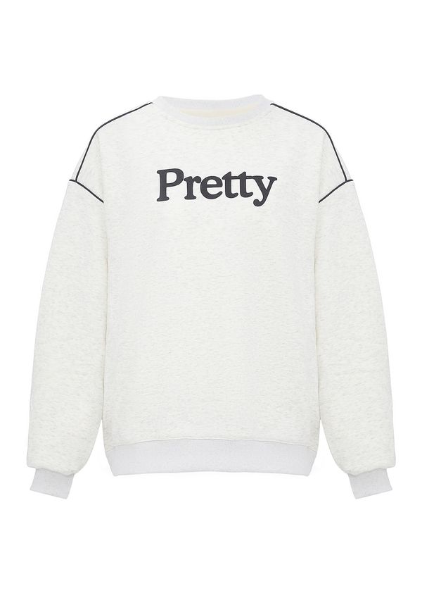 HOMEBASE HOMEBASE Суичър  черно / бял памук