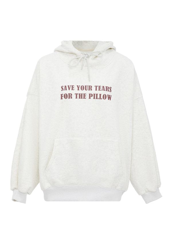 HOMEBASE HOMEBASE Суичър  червено / бял меланж