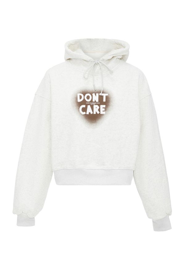 HOMEBASE HOMEBASE Суичър  кафяво / бял меланж