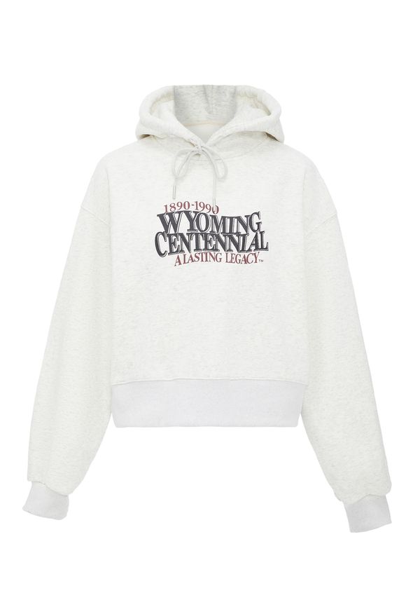 HOMEBASE HOMEBASE Суичър  кафяво / черно / бял меланж