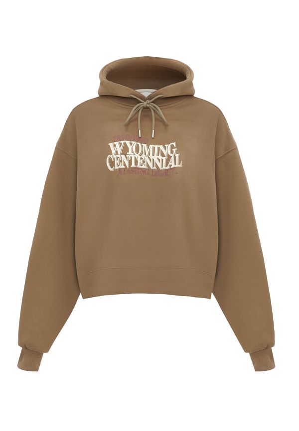 HOMEBASE HOMEBASE Суичър  кафяво / лилав / бяло