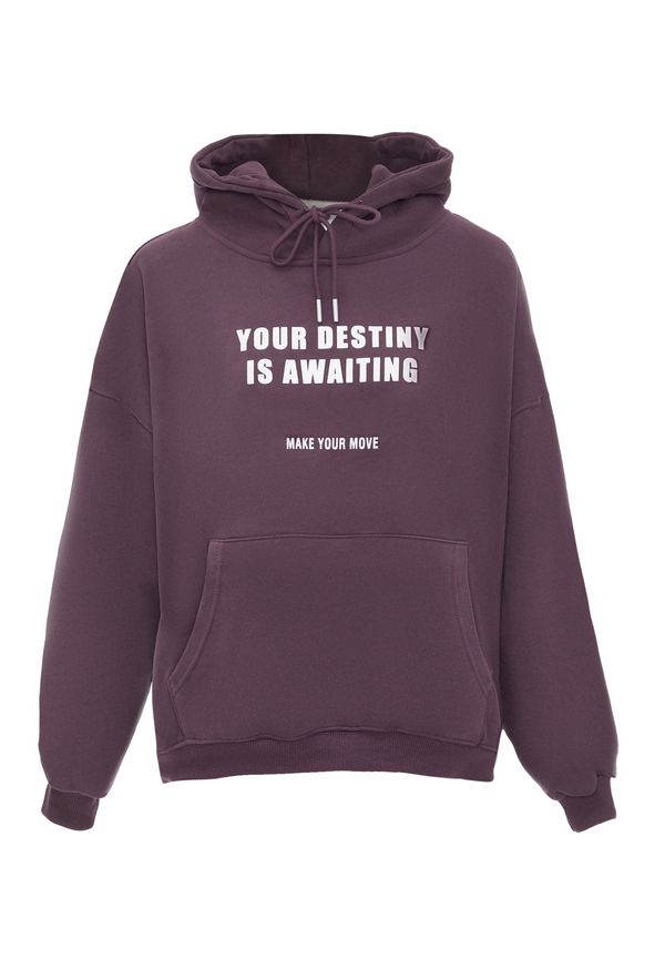 HOMEBASE HOMEBASE Суичър  лилав / бяло