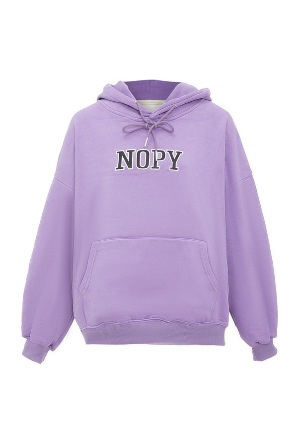 HOMEBASE HOMEBASE Суичър  лилав / черно / бяло