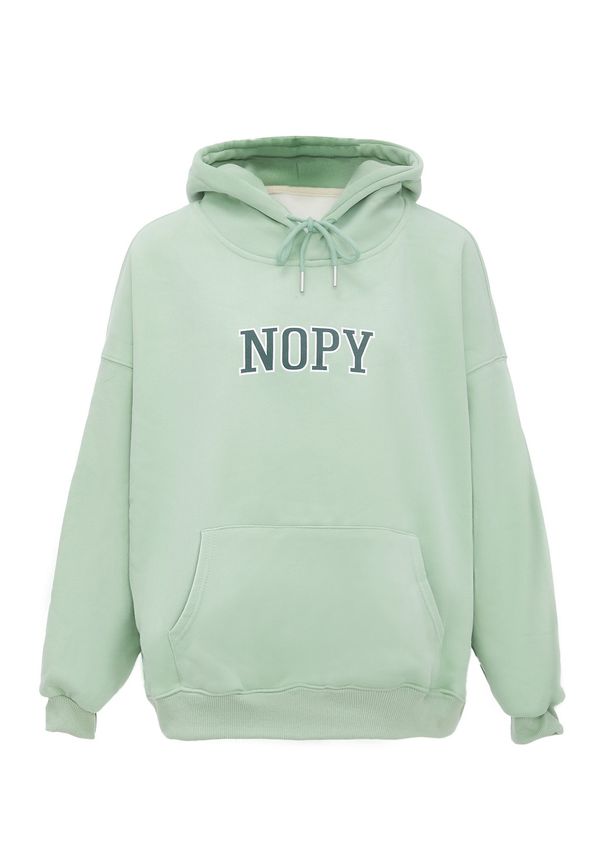 HOMEBASE HOMEBASE Суичър  мента / тъмнозелено / бяло