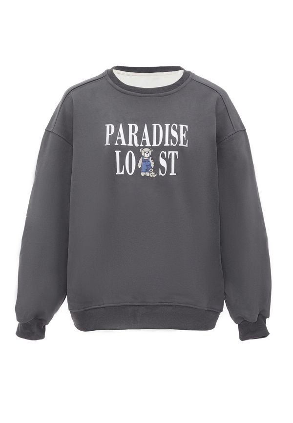 HOMEBASE HOMEBASE Суичър  синьо / черно / бяло