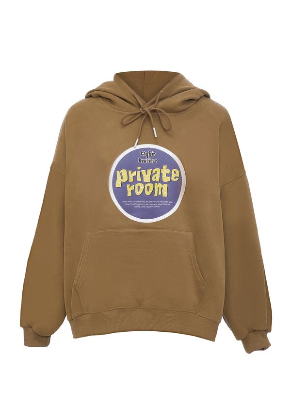 HOMEBASE HOMEBASE Суичър  светлокафяво / светложълто / тъмнолилаво / бяло