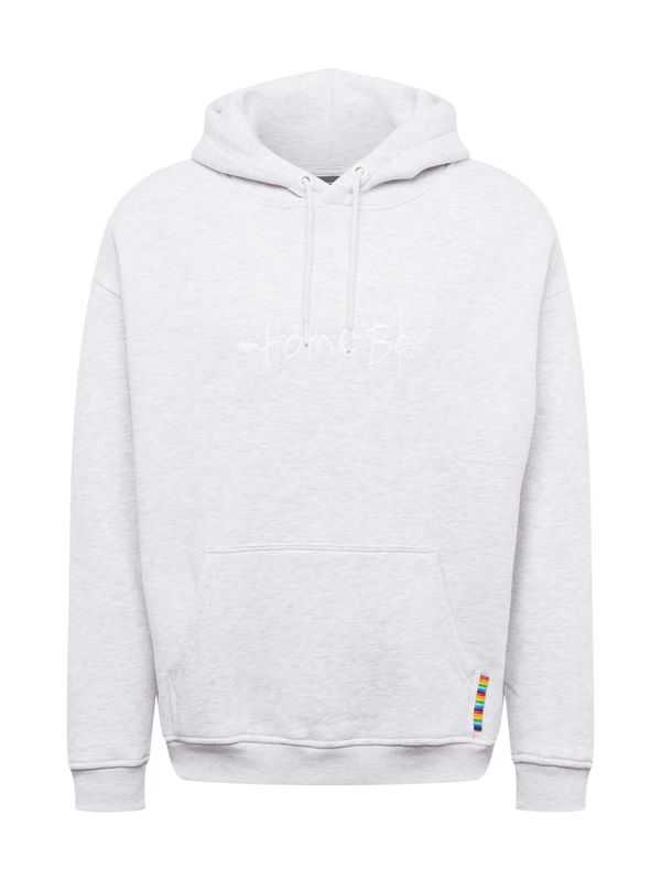 HOMEBOY HOMEBOY Суичър  сив меланж / мръсно бяло