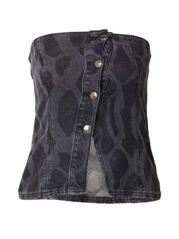 Hosbjerg Hosbjerg Топ 'Mickie'  сив деним / тъмносиво