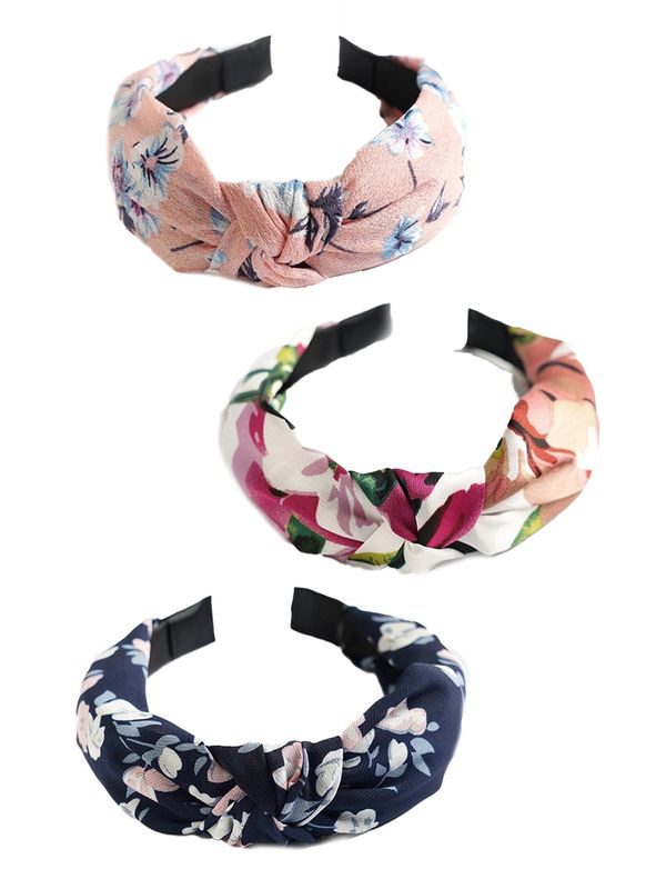 HotSquash HotSquash Лента за чело  нейви синьо / светлосиньо / фуксия / светлорозово / бяло