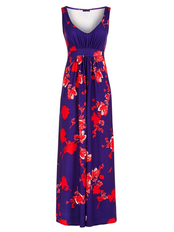 HotSquash HotSquash Лятна рокля  синьо / оранжево-червено / бяло