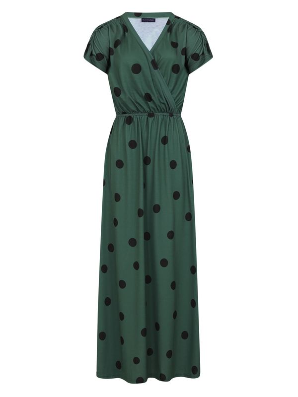 HotSquash HotSquash Лятна рокля  смарагдово зелено / черно