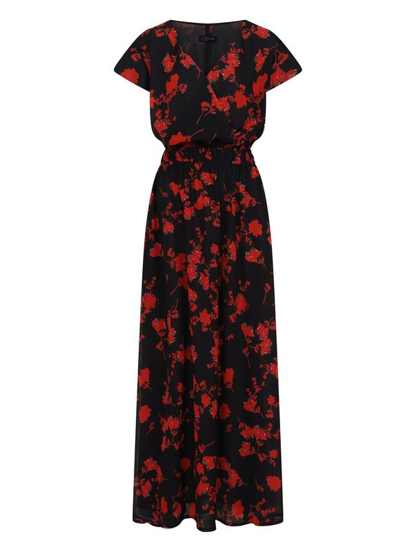 HotSquash HotSquash Рокля  кремаво / огнено червено / черно