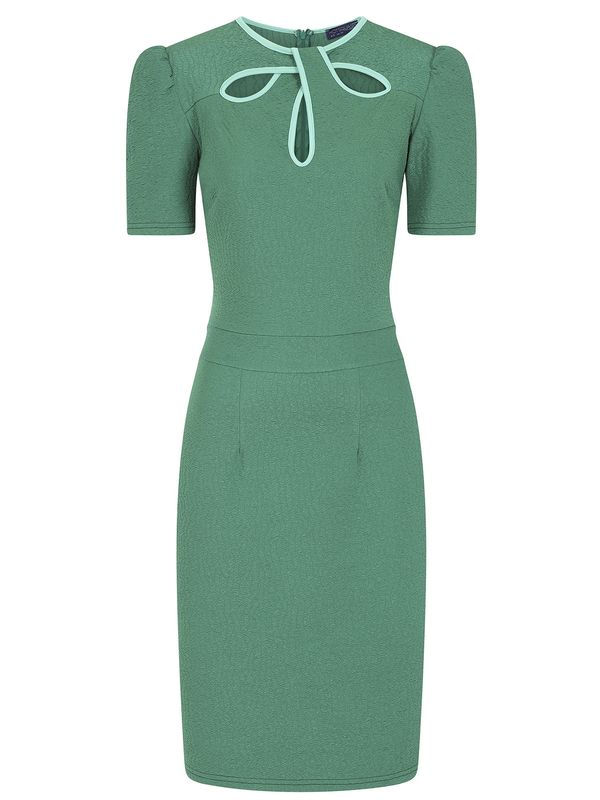 HotSquash HotSquash Рокля  нефритено зелено / бяло