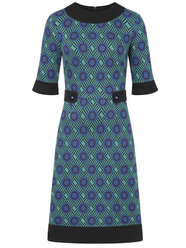 HotSquash HotSquash Рокля  нейви синьо / кафяво / смарагдово зелено / черно