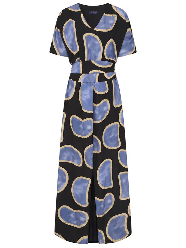 HotSquash HotSquash Рокля  нейви синьо / светлосиньо / светлосиво