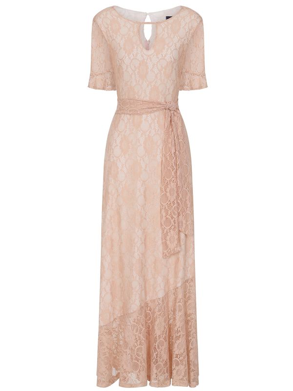 HotSquash HotSquash Рокля  праскова / бяло