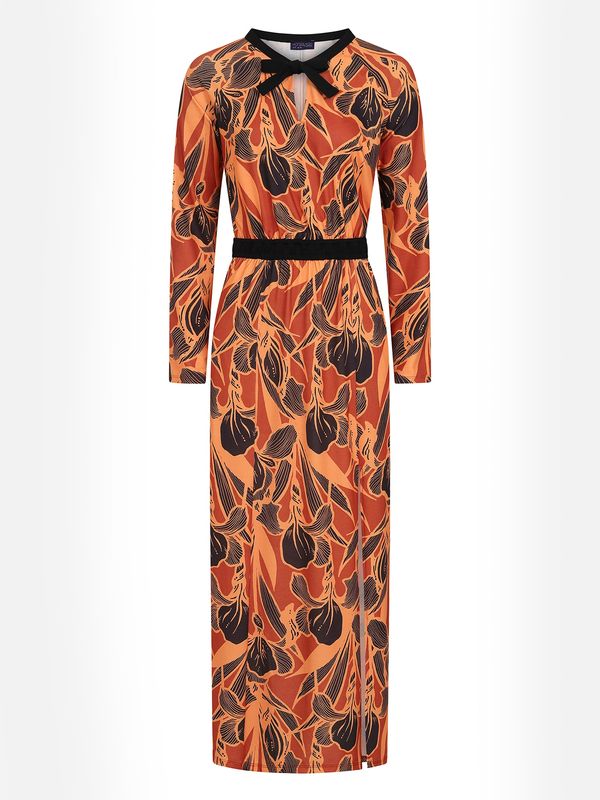 HotSquash HotSquash Рокля  ръждиво кафяво / коняк / черно