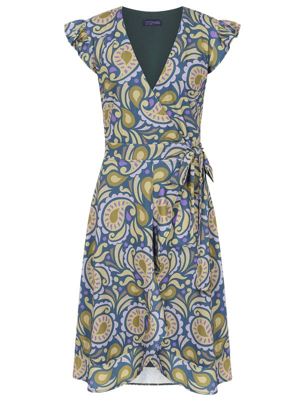 HotSquash HotSquash Рокля  синьо / маслина / естествено бяло