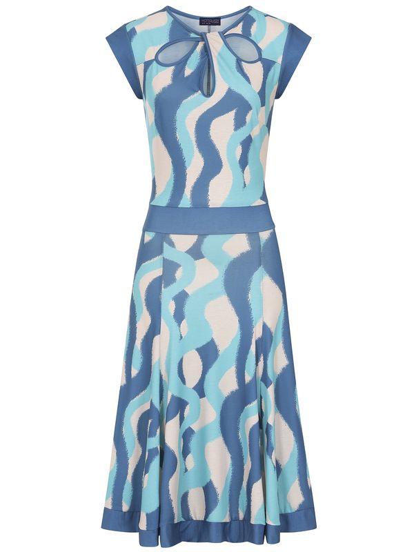 HotSquash HotSquash Рокля  синьо / светлосиньо / бяло