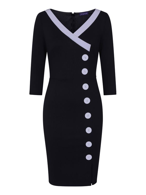 HotSquash HotSquash Рокля  сиво / черно