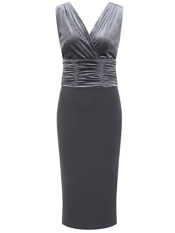 HotSquash HotSquash Рокля  сиво / сребърно