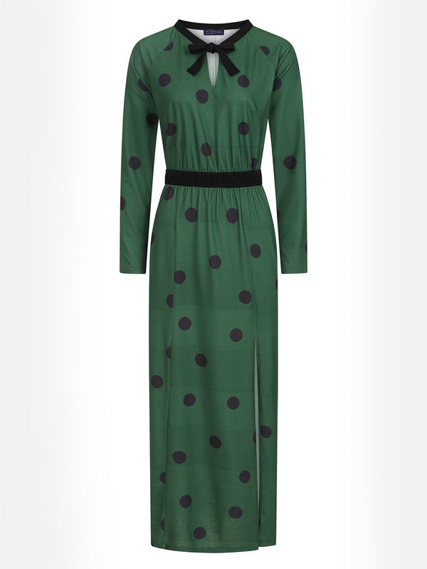 HotSquash HotSquash Рокля  тревнозелено / черно