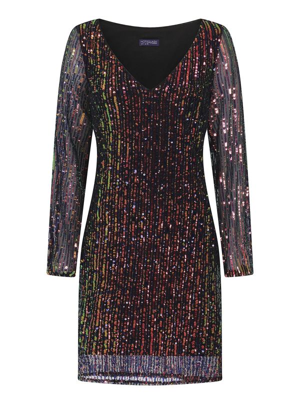 HotSquash HotSquash Рокля за коктейл  пъстро / черно