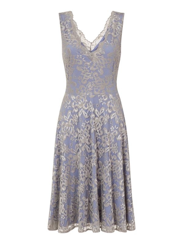 HotSquash HotSquash Рокля за коктейл  тъмнолилаво / сребърно