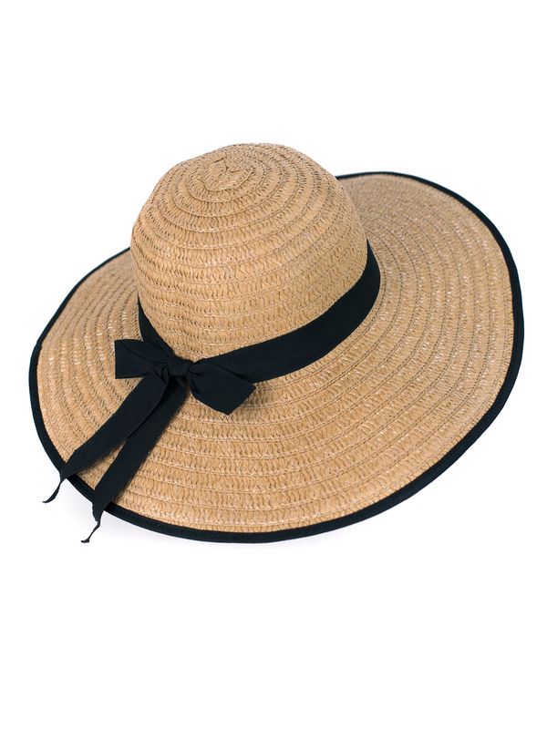 HotSquash HotSquash Шапка с периферия  светлобежово / черно