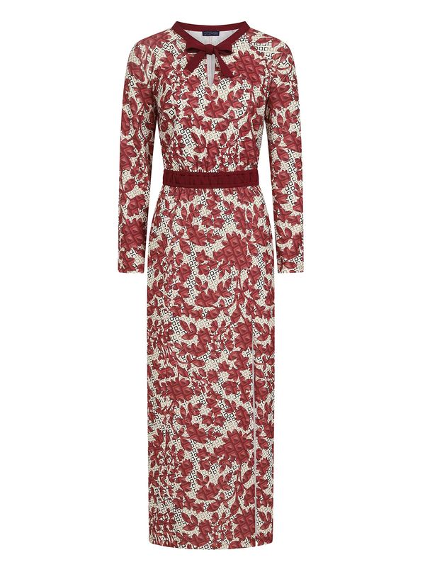 HotSquash HotSquash Вечерна рокля  бургундово червено / черно / бяло