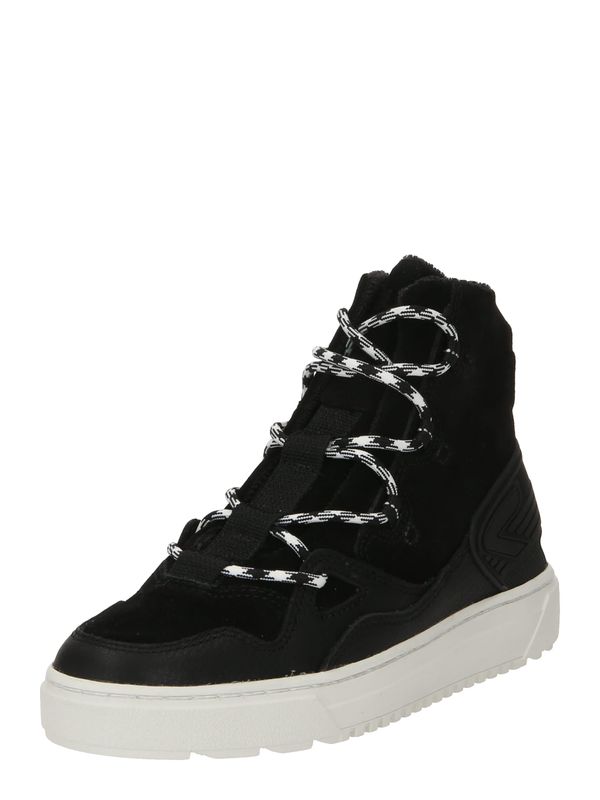 HUB HUB Ниски ботуши с връзки 'Track'  черно