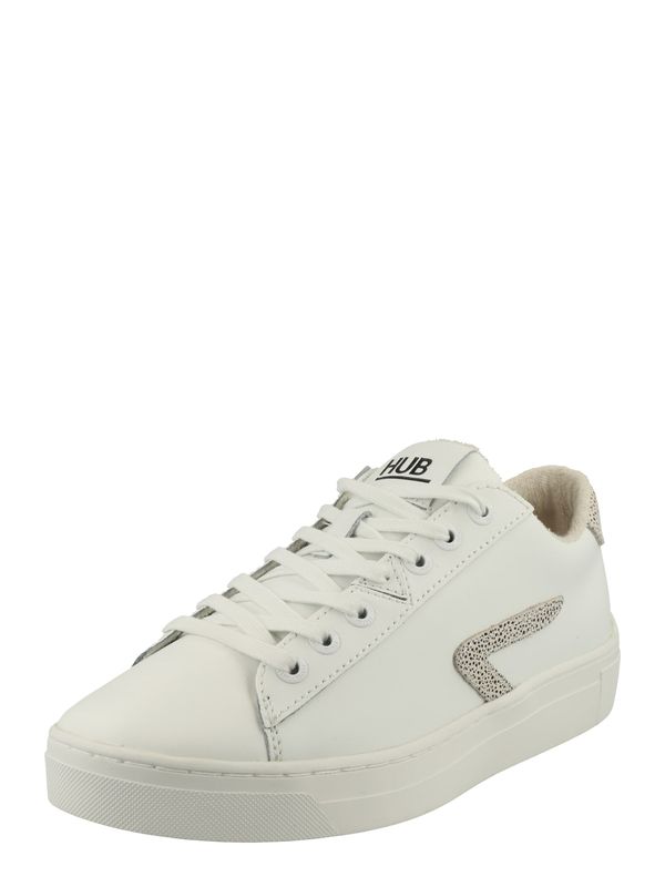 HUB HUB Ниски маратонки 'Hook'  бежово / черно / бяло