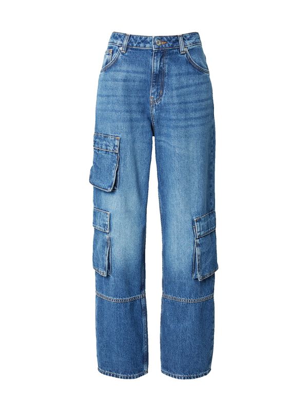 HUGO Blue HUGO Blue Карго дънки 'Leni'  син деним