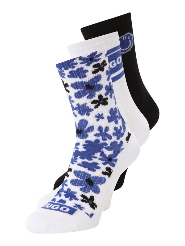 HUGO Blue HUGO Blue Къси чорапи  нейви синьо / черно / бяло