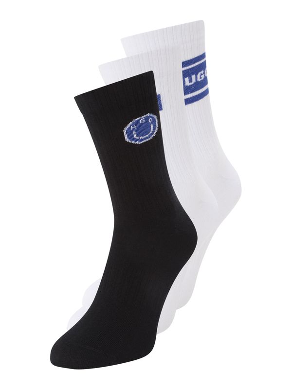 HUGO Blue HUGO Blue Къси чорапи  синьо / черно / бяло