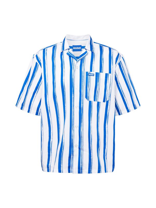 HUGO Blue HUGO Blue Риза 'Eligino'  синьо / бяло