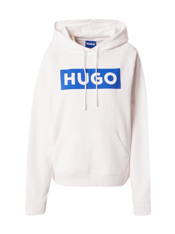 HUGO Blue HUGO Blue Суичър 'Dariane'  синьо / бяло