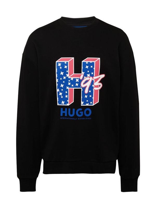 HUGO Blue HUGO Blue Суичър 'Neasyo'  синьо / червено / черно / бяло