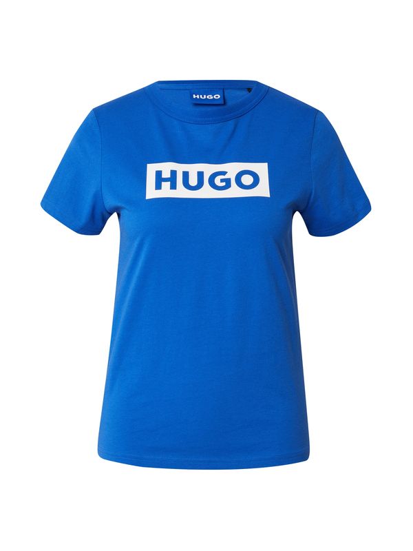 HUGO Blue HUGO Blue Тениска 'Classic'  кралско синьо / бяло