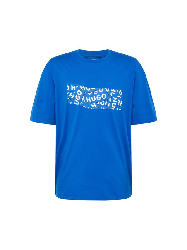 HUGO Blue HUGO Blue Тениска 'Nalayo'  кобалтово синьо / черно / бяло