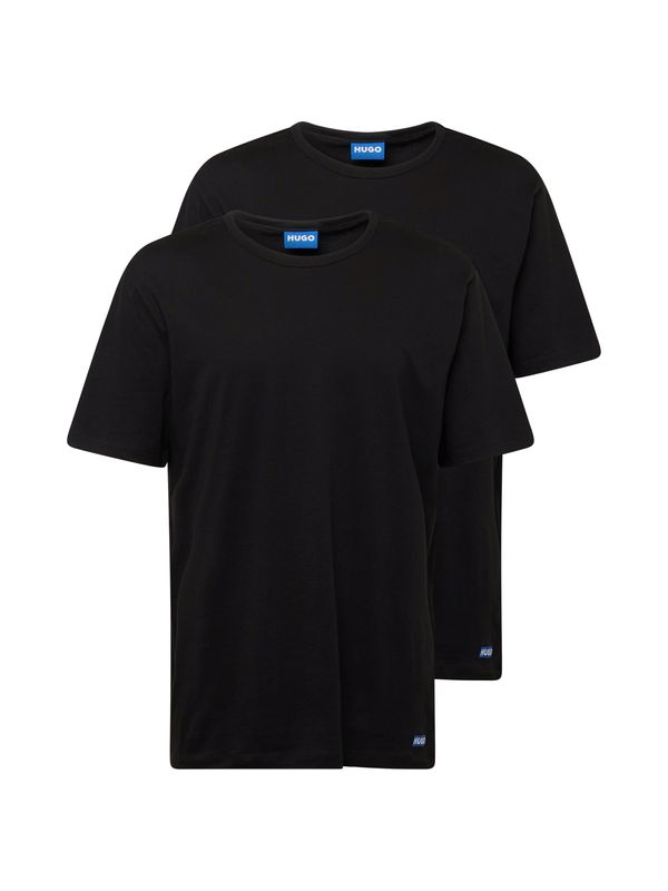 HUGO Blue HUGO Blue Тениска 'Naolo'  лазурно синьо / черно