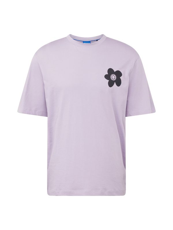 HUGO Blue HUGO Blue Тениска 'Noretto'  синьо / лилав / черно